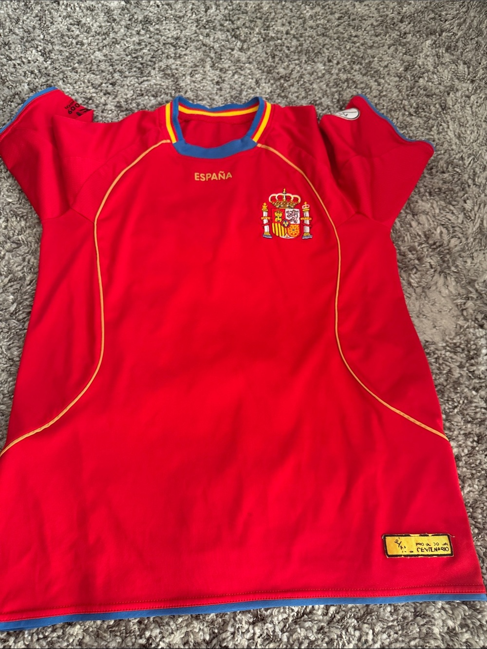 Kids Red España Soccer Jersey with Crest